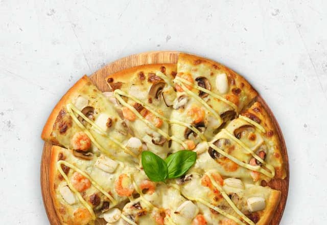 Double Topping Seafood Pesto Pizza